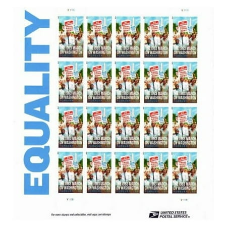Equality - March of Washington Sheet of 20 X U.S. S 4804 by HYYYYH