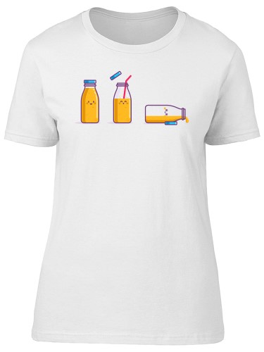 Cute Orange Juice in Bottle Tee Women's -Image by Shutterstock