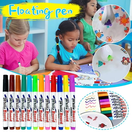 EQWLJWE Dry Erase Markers  Bulk Pack of 12  Chisel Tip  12 Assorted Colors with Low-Odor Ink  Whiteboard Pens  Office Supplies for Back to School  Off