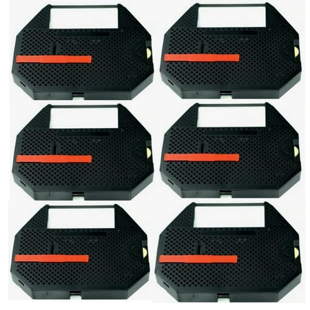PrinterDash Compatible Replacement for DX-10/DX-20/DX-35 Black Typewriter Correctable Ribbons (6/PK) (7751-US)
