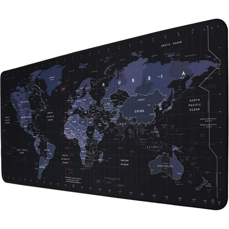 Large Mouse Pad  Big Gaming Mouse Pad with Stitched Edges  Waterproof and Non-Slip Desk Mat  XXL Extended Keyboard Pad for Home Office Accessories (35