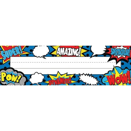 Teacher Created Resources Superhero Flat Name Plates (5588)