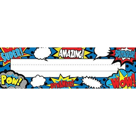 Teacher Created Resources Superhero Flat Name Plates (5588)
