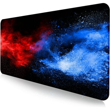 Large Extended Gaming Mouse Pad with Stitched Edges  Non-Slip Waterproof Rubber Base Mouse Pad for Office  Computer  Keyboard  Laptop and Home Desk Pa