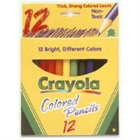 Crayola Llc Formerly Binney & Smith Colored Pencils 12 Half Length