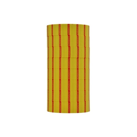 Red Reverse Print on Yellow CLEARANCE  Blue Pricing Labels to Fit WBTAYB 1136 and 1138 Pricers. 8 Rolls with 1 Free .