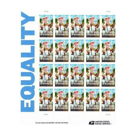 Equality - March of Washington Sheet of 20 X U.S. S 4804 by ZQRPCA