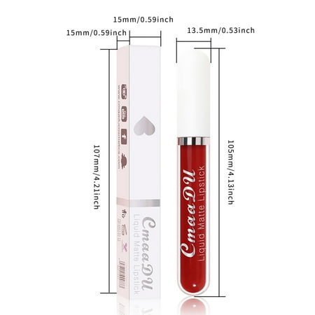CLZOUD It Lip Plumper 2.5ml 18-color Matte Non-stick Lip Gloss Waterproof and Long-lasting Lipstick