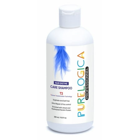 Purelogica T3 Care Hair Shampoo (Texture  Transformation  Technology) Ultra Repair & Frizz Control | Enriched with Wheat + Hydrolyzed Keratin Protein 