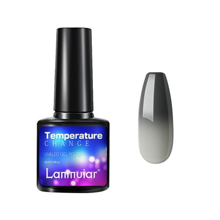 CLZOUD Gel Nails Polish Manicure Sky Series Manicure Gel Color Changing Nail Polish Gloss and Lasting Temperature Change UV Phototherapy Adhesive Remo
