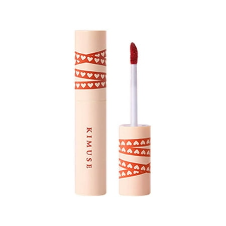 CLZOUD Glossy Lip Stain Matte Liquid Lipstick with Lip Plumper Makeup Velvety Long Lasting High Pigmented Waterproofs Lip Gloss Kit Girls Women Make u