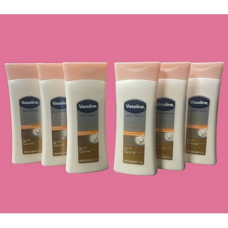 Vaseline Healthy Bright SPF 24 Brightening Protection Lotion + Sun Pollution (6) PACK 100 ML EACH