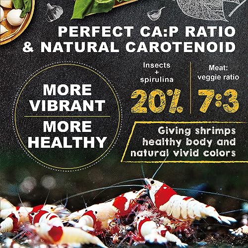 Ultra Fresh Shrimp Food, All Natrual Ingredients, High Protein, Rich in Vitamins for Crystal Shrimp, Caridina Shrimp and Small Tropical Shrimp 0.7oz thumbnail