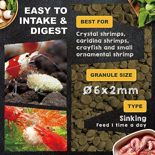 Ultra Fresh Shrimp Food, All Natrual Ingredients, High Protein, Rich in Vitamins for Crystal Shrimp, Caridina Shrimp and Small Tropical Shrimp 0.7oz thumbnail