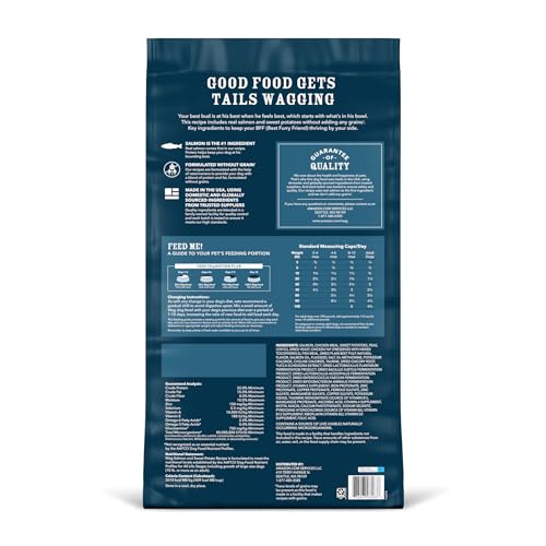 Amazon Brand - Wag Dry Dog Food Salmon & Sweet Potato, Grain Free 24 Lb Bag thumbnail