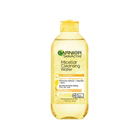 Garnier SkinActive Micellar Water for All Skin Types  Facial Cleanser & Makeup Remover  13.5 Fl. Oz  1 Count (Packaging May Vary)