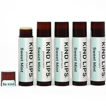 Kind Lips Lip Balm  Nourishing Soothing Lip Moisturizer for Dry Cracked Chapped Lips  Made in Usa with 100% Natural USDA Organic Ingredients  Sweet Mi