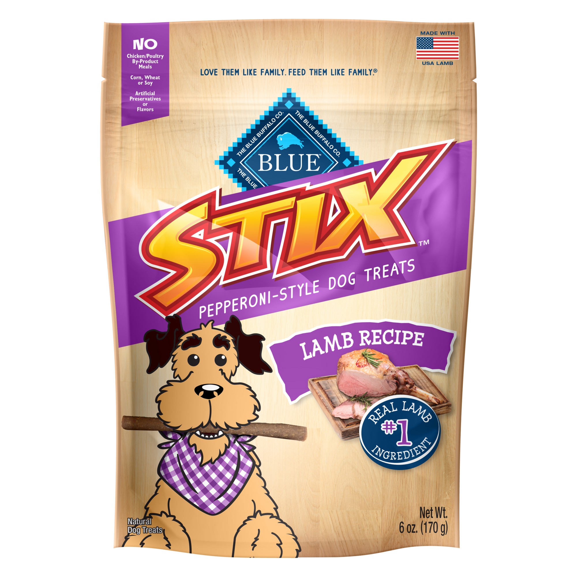 Blue Buffalo Stix - Pepperoni Style Dog Treats - Lamb Recipe - 6oz thumbnail