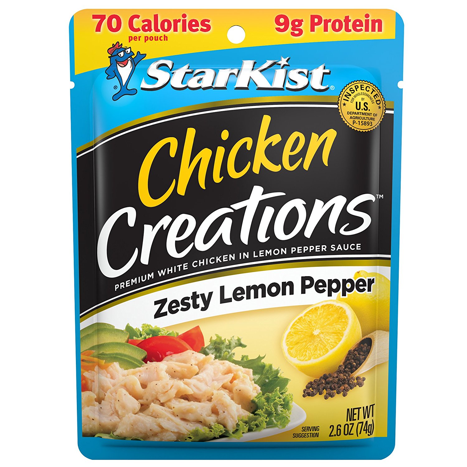 StarKist Chicken Creations  Zesty Lemon Pepper  2.6 Oz Pouch