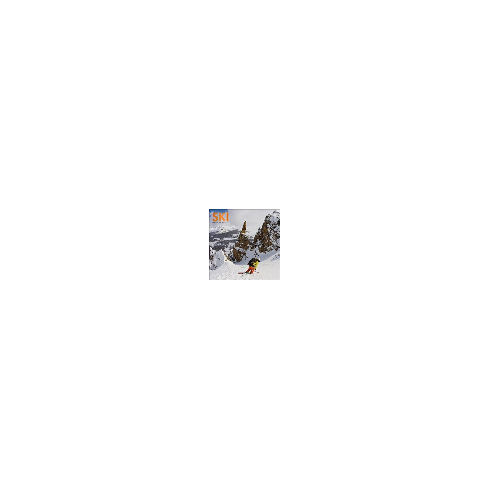 Ski 2019 12 X 12 Inch Monthly Square Wall Calendar by Wyman, Winter Snow Sport thumbnail