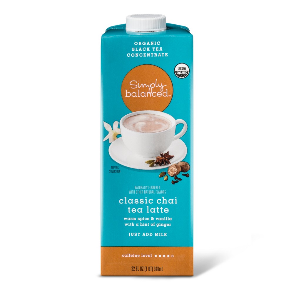 Organic Classic Chai Tea Latte Concentrate - 32oz - Simply Balanced