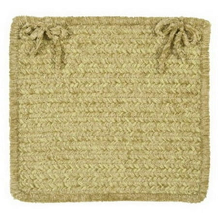 Colonial Mills Simple Chenille Chair Pad - Sprout Green - Set of 4