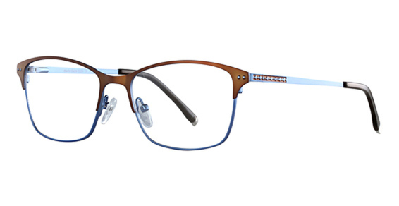 6229 Eyeglasses, Brown/Blue