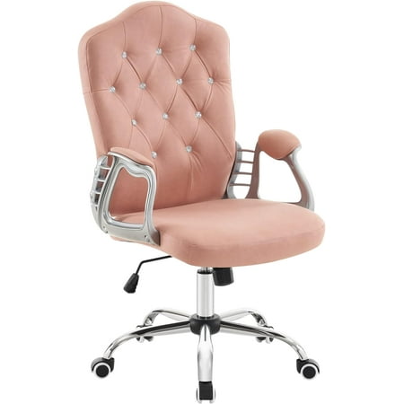 Adjustable Home Office Chairs  Manicure Lumbar Support Work Chair  Cute Swivel Rolling Nail Chair  Ergonomic Chair with Armrest 3535 ()