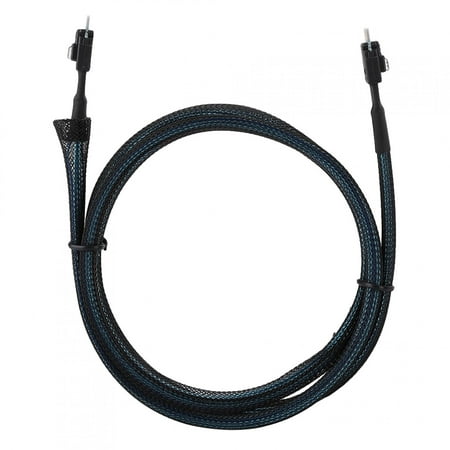 Sff-8654 Cable Sff-8654 to Sff-8654 Server Data Cable Cabledeconn Slim 38pin SFF-8654 to SFF-8654 Server HDD Data Transmission Cable 1M
