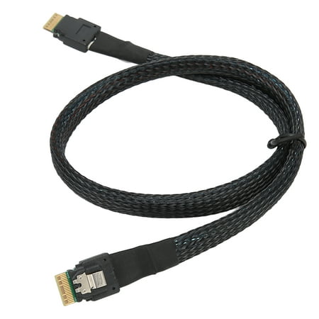Internal Mini to Mini Cable  SFF 8654 to SFF 8654 Internal Cable  Micro Cable Support 12Gbps Data Transmission Speed  for Server  Desktop Chassis HDD