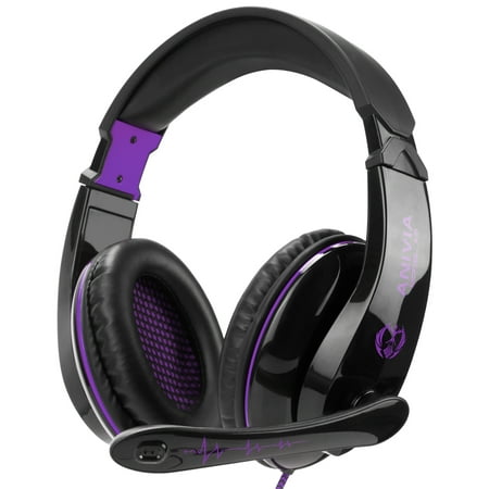 Anivia SA9 P S4 Gaming Headset Headphone Over Ear Setero Gaming Headset with Microphone Noise Canceling 3.5mm Jack for P S4 New X Box One /Mac /PC /Co