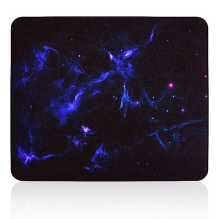Milue Large Gaming Mouse Pad with Non-Stitched Edges  Extended Mousepad Polyester Woven Fabric Non-Slip Base 18.9x15.75