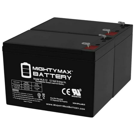 12V 9Ah SLA Replacement Battery for CyberPower 1500 AVR - 2 Pack