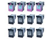 8PK Black + 4PK Color 61XL Ink Cartridge for Hp DESKJET 2540 2541 2542 2543 2544