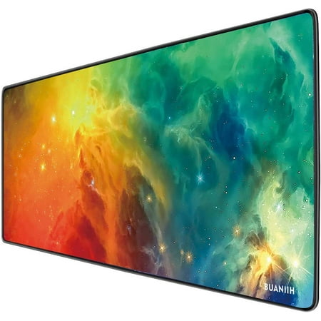 XL Mouse Pad(27.6x11.8x0.12 in)  Extended Gaming Mouse Pad Extended Desk Pad Large Mouse Pad Wide Long Non-Slip Rubber Mice Pads Stitched Edges with P