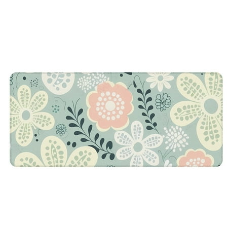 Bivenant Store Non-Slip Desk Pad Flower Print Large Mouse Pad Extended Gaming Mouse Pad  Waterproof Desk Mat with Stitched Edge Laptop Computer Keyboa