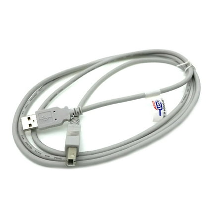 Kentek 6 Feet FT Beige USB Cable Cord for HP OFFICEJET 5255 7510 7515 7520 7525 PRINTER