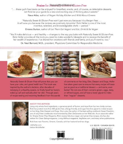Naturally Sweet & Gluten-Free: Allergy-Friendly Vegan Desserts: 100 Recipes Without Gluten, Dairy, Eggs, or Refined Sugar Ricki Heller [Used - Good] thumbnail