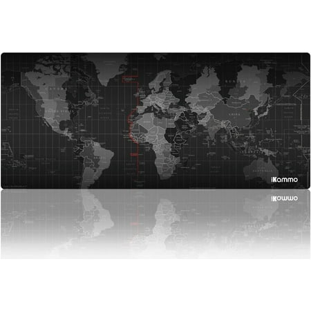 Large Mouse Pad Desk Pad  Extended Desktop Mat/Gaming Keyboard Mousepad Mat Non-Slip Rubber Base with Stitched Edges (XXL  033-XXL)