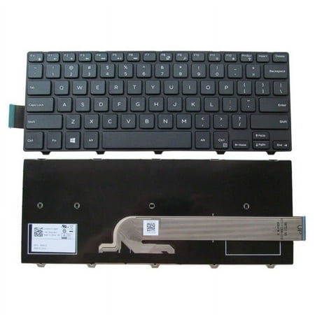 Replacement Keyboard Without Backlit for Dell Inspiron 14-3000 3441 3442 3443 3451 3458 14-5000 14-5447 5442 5445 5447 5448 5451 5455 5458 Latitude 34