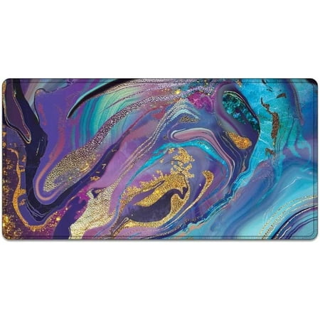Large Mouse Pad 31.4 X 15.7inches 3mm XXL Extended Gaming Mouse Pad Mat with Non-Slip Base Stitched Mousepad for Computer Office Keyboard and Laptop-P