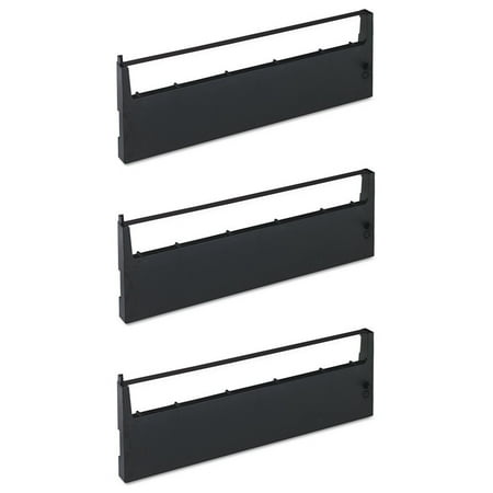 PrinterDash Compatible Replacement for HP 2562C/2563/2564/2608A/2608S/2653 Black Printer Ribbons (3/PK) (92162A_3PK)