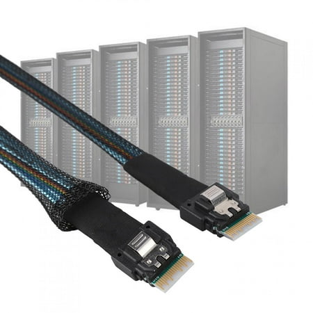 Data Cable Data Transmission Cable Slim Cable Sff-8654 Cable Sff-8654 to Sff-8654 Cabledeconn Slim 38pin SFF-8654 to SFF-8654 Server HDD Data Transmis