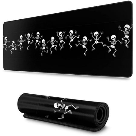 Gaming Mouse Pad  XL Extended Mousepad 31.5x11.8 Inch  Large Keyboard Mouse Mat with Stitched Edges  Long Non Slip Rubber Base Desk Pad  Skeleton