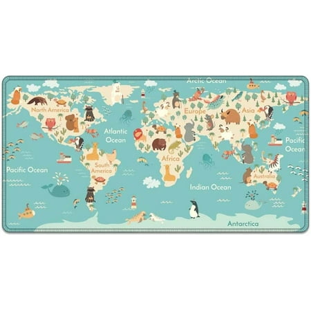Large Mouse Pad 31.4 X 15.7inches 3mm XXL Extended Gaming Mouse Pad Mat with Non-Slip Base Stitched Mousepad for Computer Office Keyboard and Laptop-C