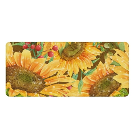 Bivenant Store Non-Slip Desk Pad Sunflower Large Mouse Pad Extended Gaming Mouse Pad  Waterproof Desk Mat with Stitched Edge Laptop Computer Keyboard 