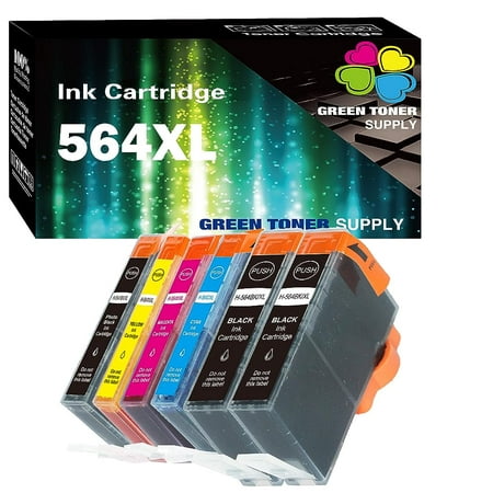 (Pack of 6) Compatible 564 564XL Cartridge 564 [2B CYM PB] Color Sets for 4610 4620 5515 5520 5525 6510 6512 6515 6520 6525 7510 7515 7520 7525 B8550 