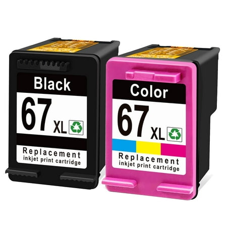 Replacement 67XL 67 XL High Yield Ink Cartridge Compatible for HP DeskJet 2755 2725 2723 2722 1255 4152 4155 Envy Pro 6458 6455 6052 Printer