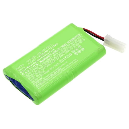 Batteries N Accessories BNA-WB-H17923 Equipment Battery - Ni-MH  9.6V  2000mAh  Ultra High Capacity - Replacement for Franklin 125-0036 Battery