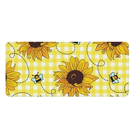 Bivenant Store Non-Slip Desk Pad Sunflower Large Mouse Pad Extended Gaming Mouse Pad  Waterproof Desk Mat with Stitched Edge Laptop Computer Keyboard 